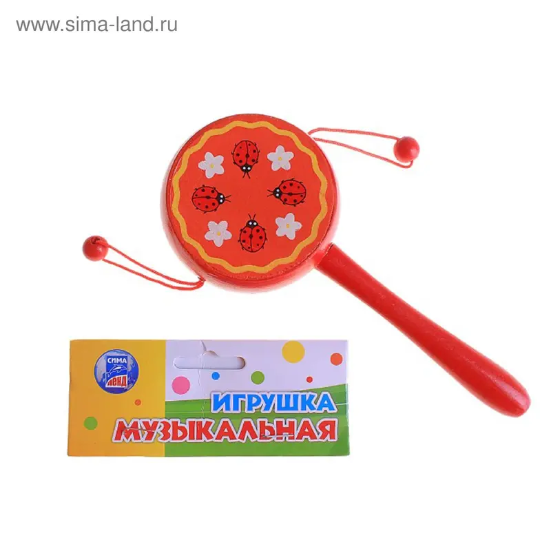 Игрушка музыкальная Колотушка императора "Божьи коровки"