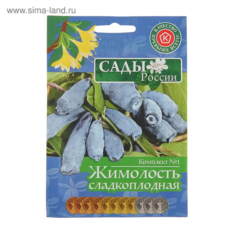 Комплект семян №1 Жимолость сладкоплодная