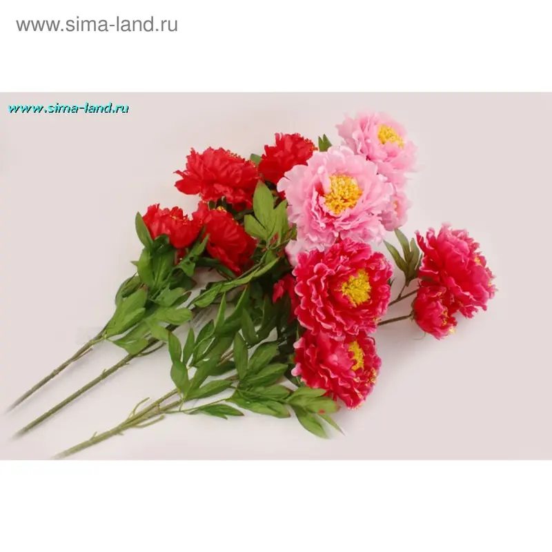 цветы искусственные пион золото 110 см d=14 см
