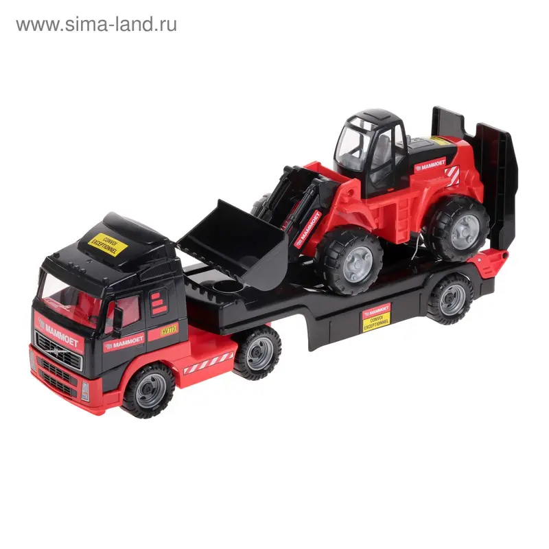 Автомобиль-трейлер + трактор-погрузчик MAMMOET VOLVO