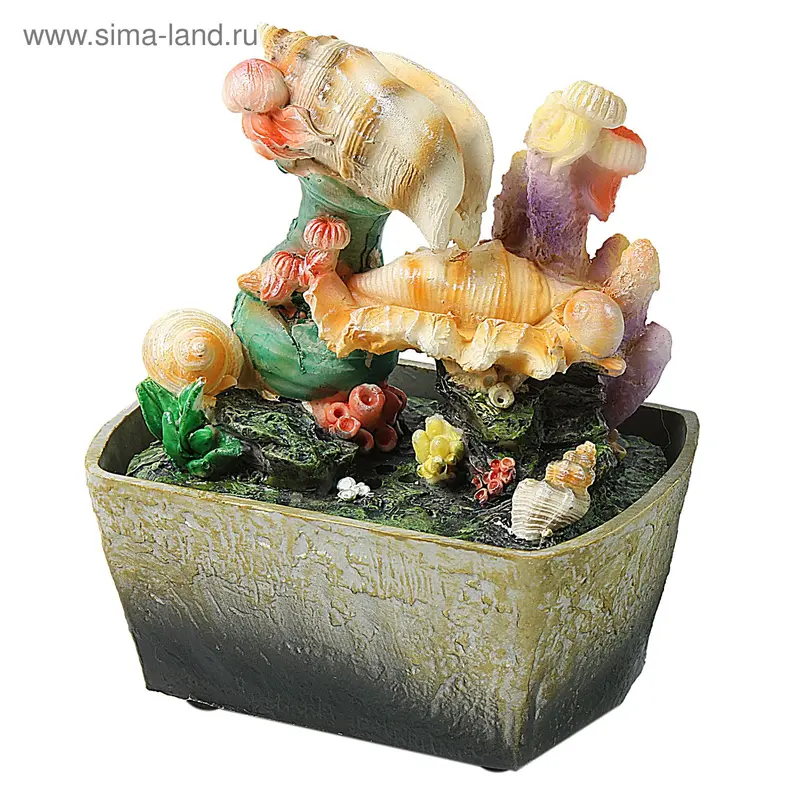 фонтан мини морской 12*19 см