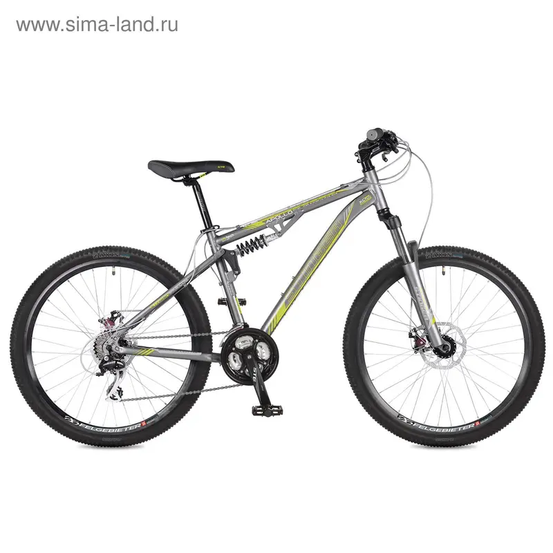 Велосипед 26" Stinger Apollo, 2016, цвет серый, размер 15"