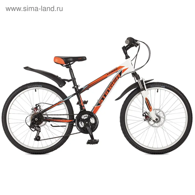 Велосипед 24" Stinger Caiman D, 2017, цвет оранжевый, размер 14"
