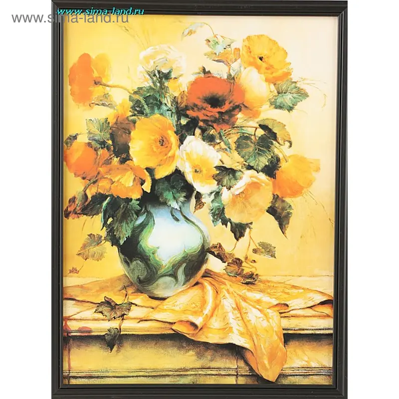 картина постер 40*30 см маки (бокс 120шт) мин 3 шт