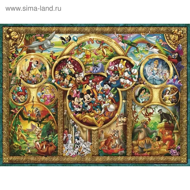 Пазл «Герои любимых мультфильмов» 1000 шт