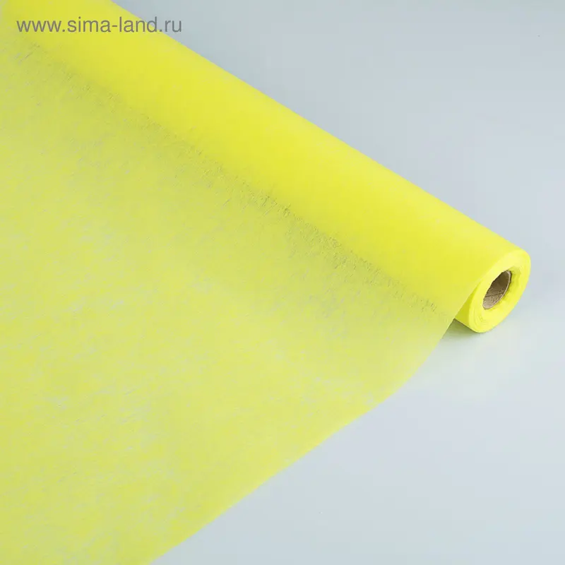 Фетр однотонный жёлтый, 50 см x 20 м
