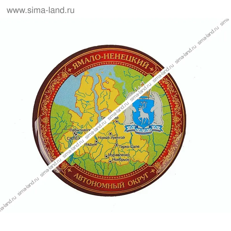 Магнит "Карта ЯНАО"