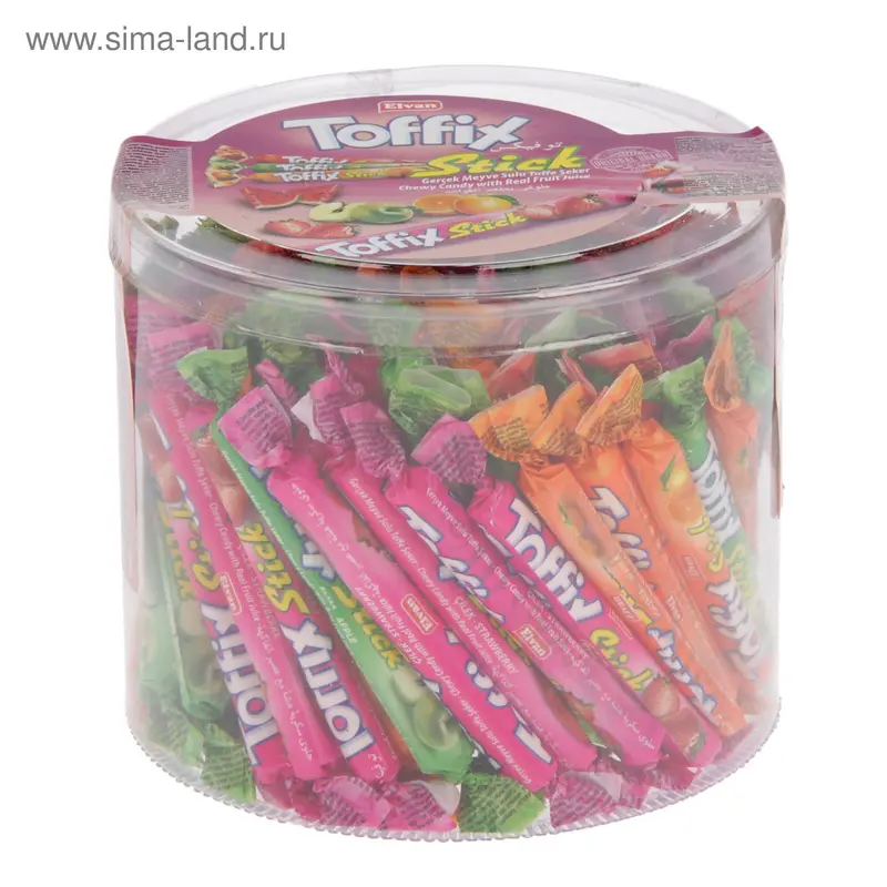 Конфеты жевательные Toffix srick микс, 800 г
