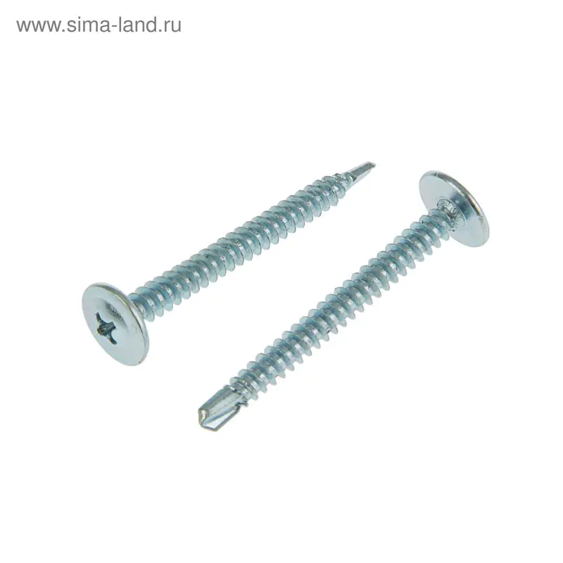 Саморезы с прессшайбой OMAX, 4.2х41 мм, сверло, цинк, 4000 шт