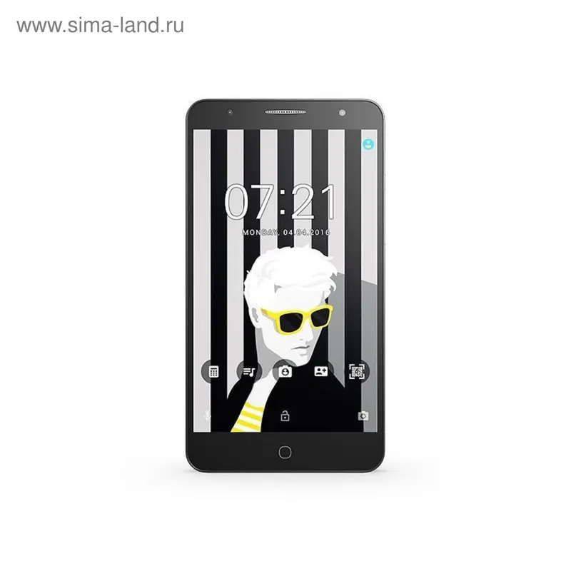 Смартфон Alcatel OT5056D POP 4+, LTE, 2 sim, темно-серый