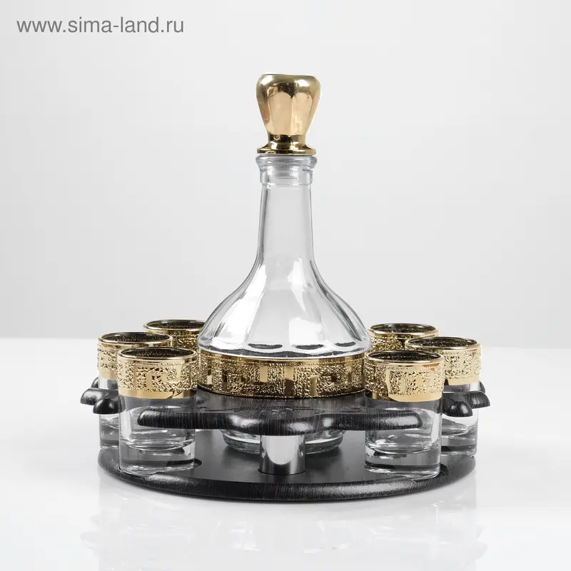 Мини-бар 7 предметов Столичный, кристалл 500/50 мл