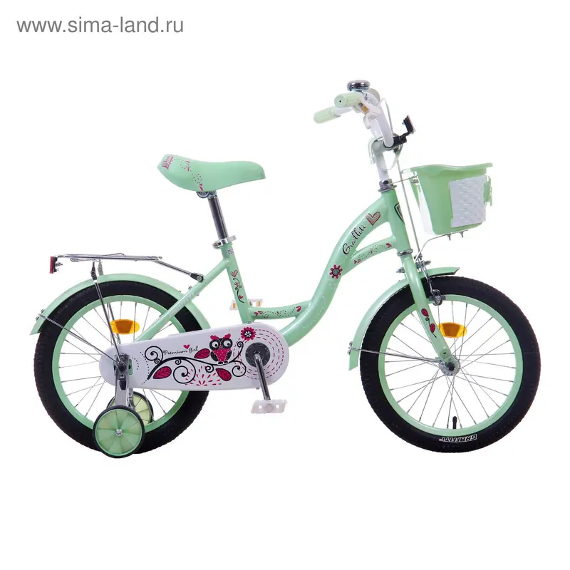 Велосипед 16" GRAFFITI Premium Girl, 2017, цвет мята