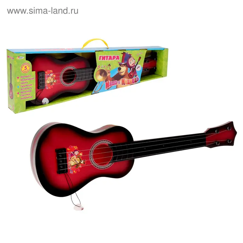 Гитара "Маша и Медведь" 5 разв. функций B1125995-R