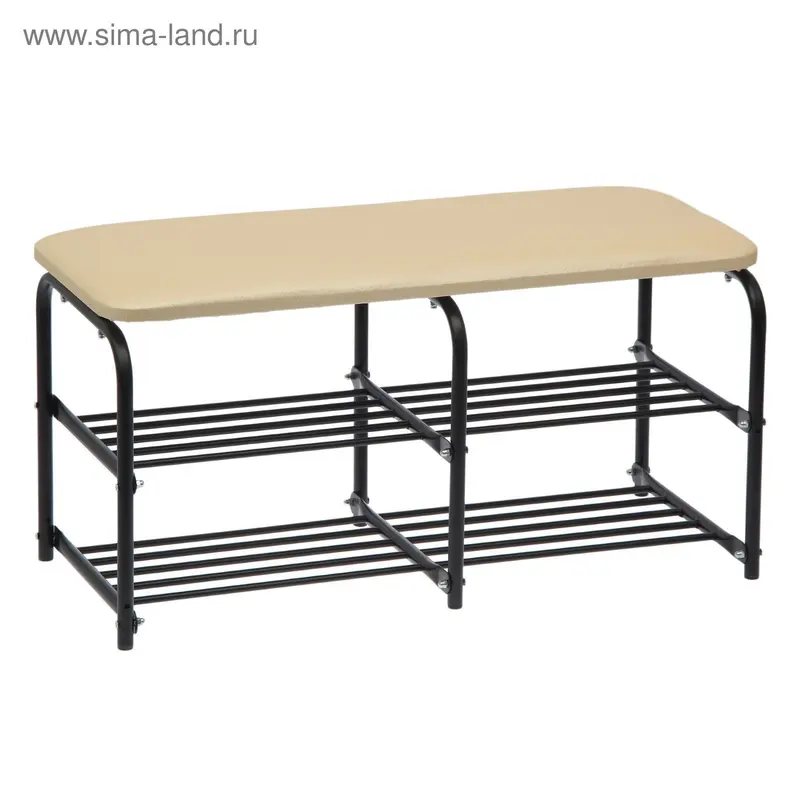 Обувница 81×35×44 см "Стандарт +", цвет чёрный