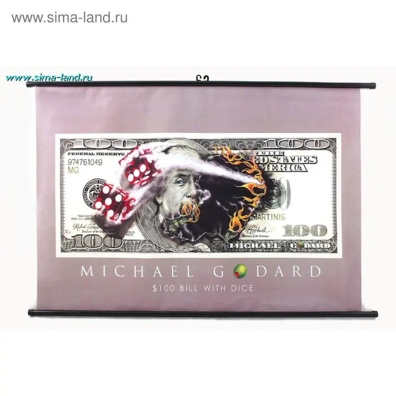 постер в пакете 60*90 см доллар