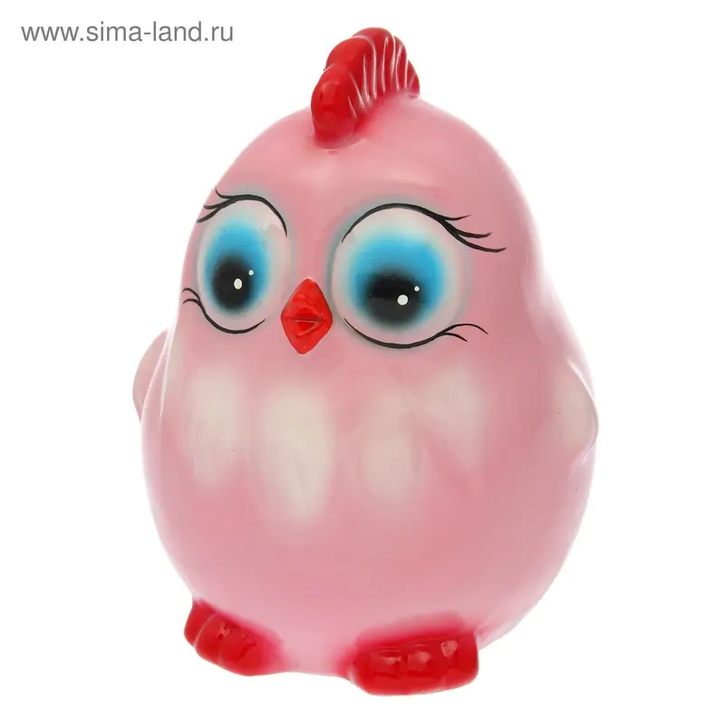 Садовая фигура "Цыпа" акрил, розовый