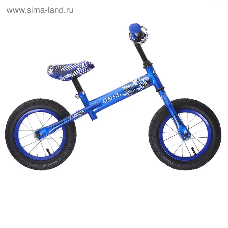 Беговел 12" GRAFFITI Crank 2017, цвет синий