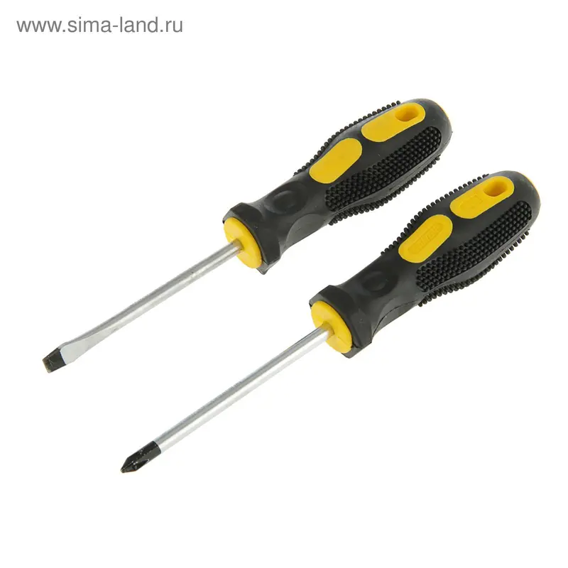 Набор отверток STAYER Master, магнитный наконечник, PH2 и SL6 х 100 мм, 2 шт