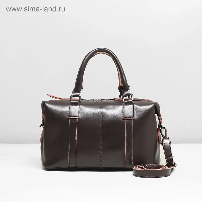 Сумка жен L-550, 32*12*20, отд с пер, н/карман, длин ремень, коричневый
