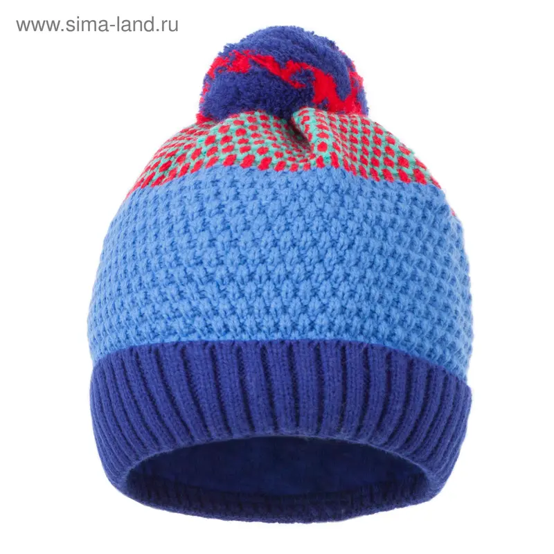 Шапка для мальчика, размер 48-50, цвет голубой Cd-866_М