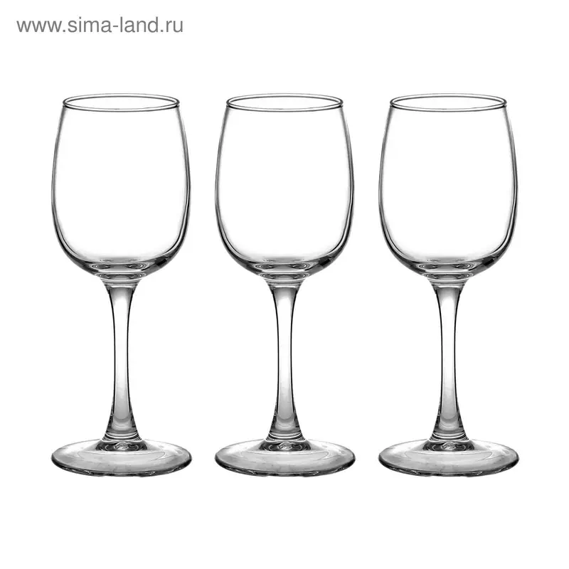 Набор бокалов для вина Allegresse Picnic, 230 мл, 3 шт
