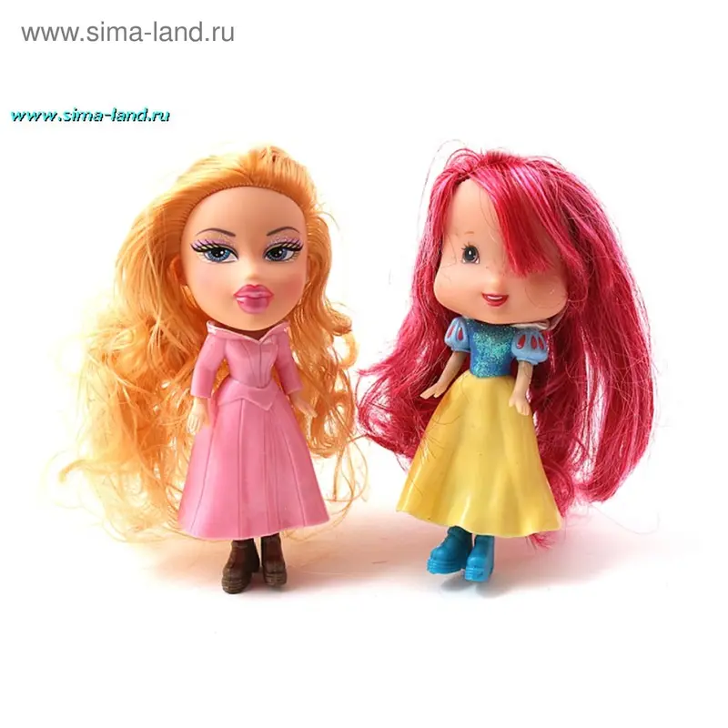 Кукла с длинными волосами, в пакете