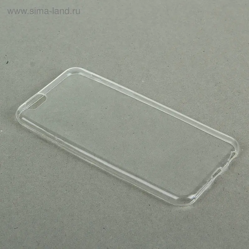 Чехол на iPhone 6/6S, силиконовый, тонкий, прозрачный