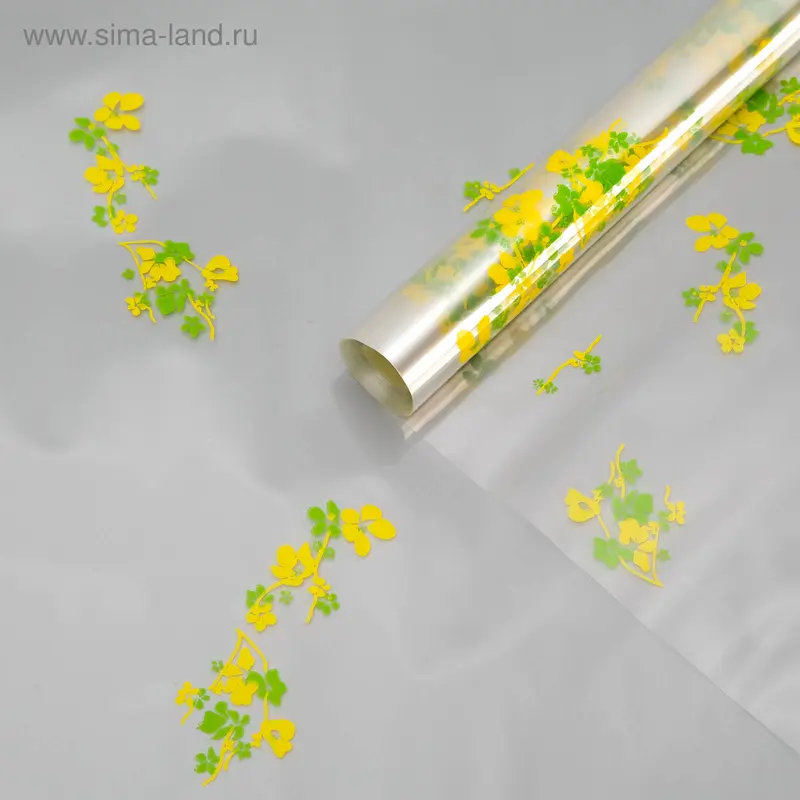 Пленка для цветов "Анютины глазки", 0,7 х 6 м, 40 мкм