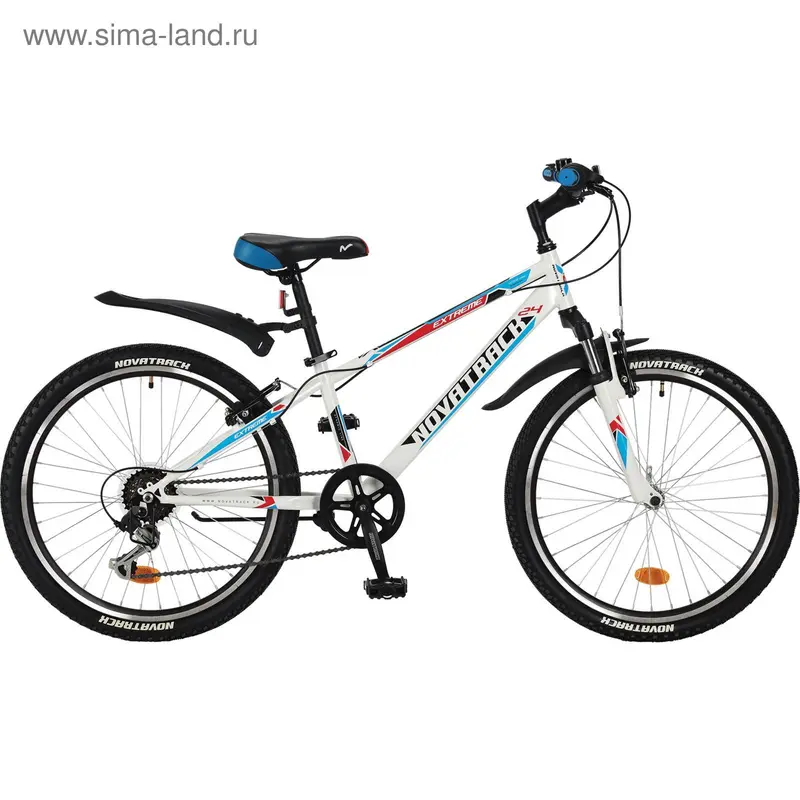 Велосипед 24" Novatrack Extreme, 2017, 6ск., цвет белый, размер 10"