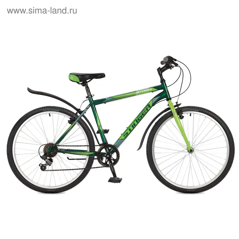 Велосипед 26" Stinger Defender, 2017, цвет зелёный, размер 16"