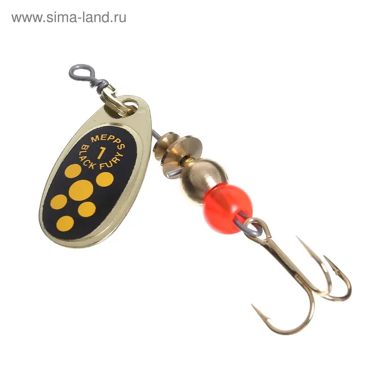 Блесна Mepps Black Fury Yellow №1 G