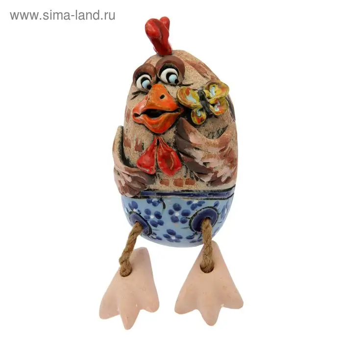 Копилка "Петушок с бабочкой"