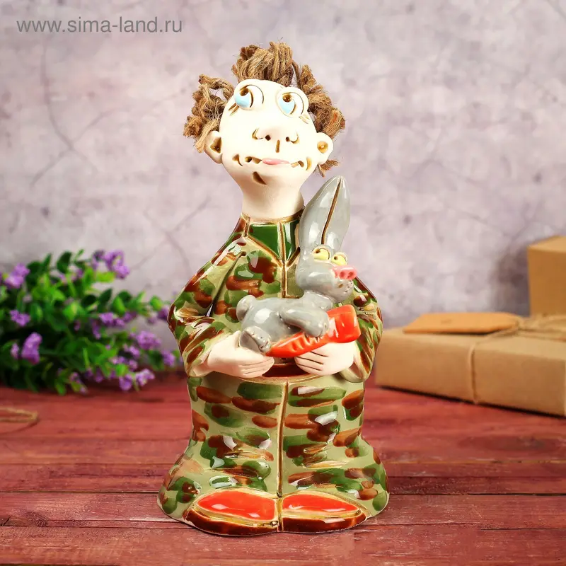 Статуэтка "Охотник", микс, ручная работа