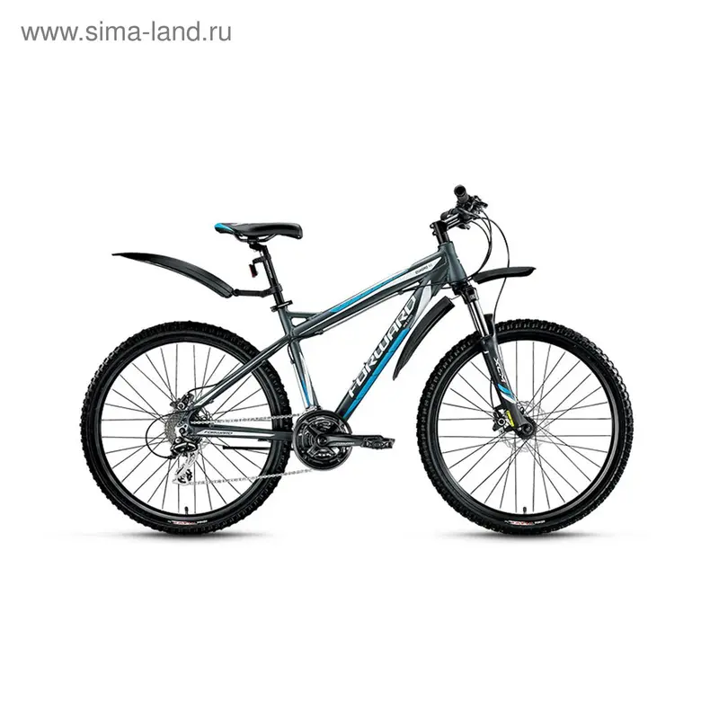 Велосипед 26" Forward Quadro 3.0 disc, 2016, цвет серый, размер 19"