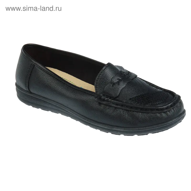 Мокасины женские арт. 777-2 (черный) (р. 36)