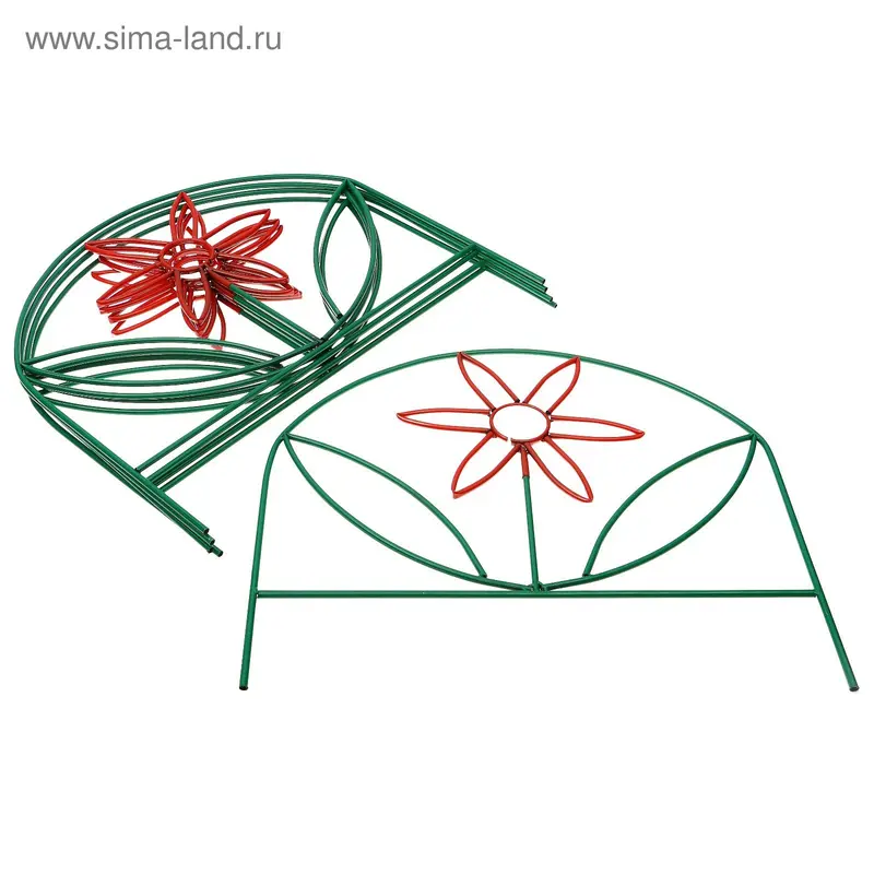 Ограждение декоративное, 70 × 370 см, 5 секций, металл, «Астра»
