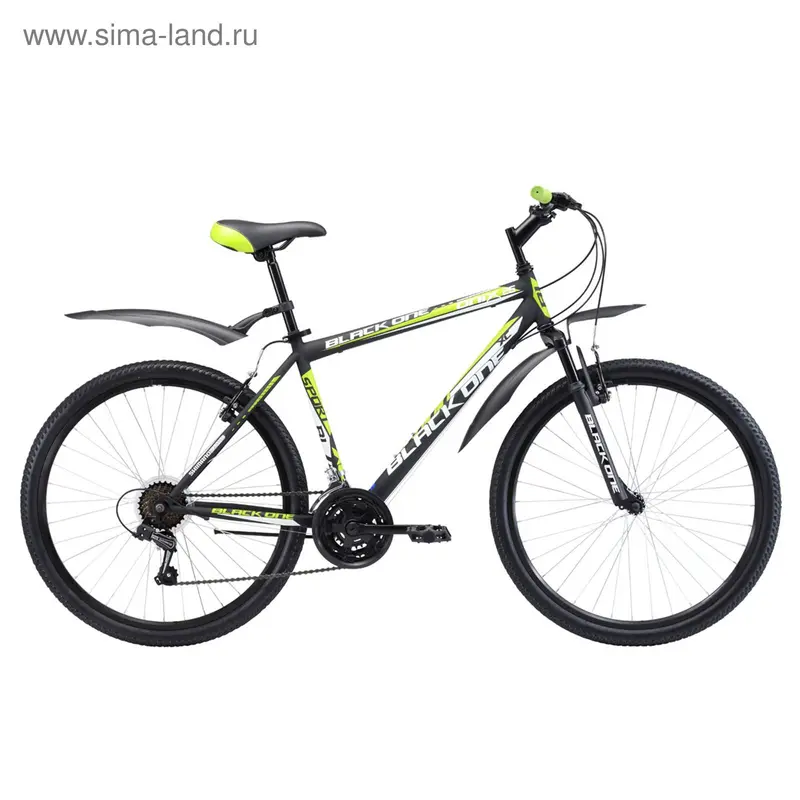 Велосипед 26" Black One Onix, 2017, цвет черно-зелёный, размер 16"