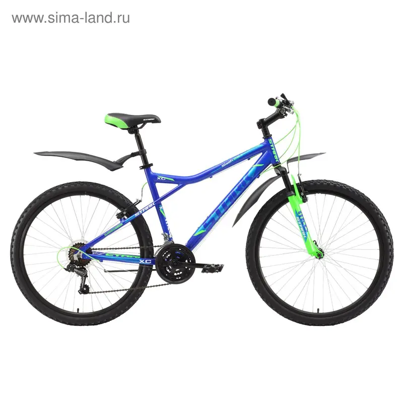 Велосипед 26" Stark Slash 1 V, 2017, цвет сине-зелёный, размер 18"