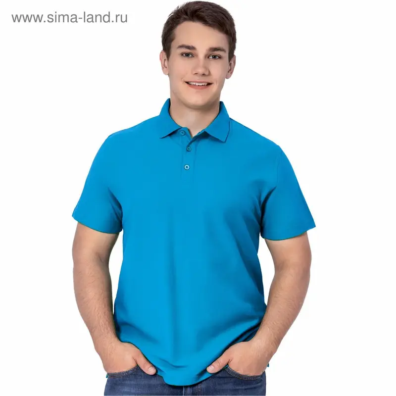 Рубашка мужская, размер 54, цвет лазурный