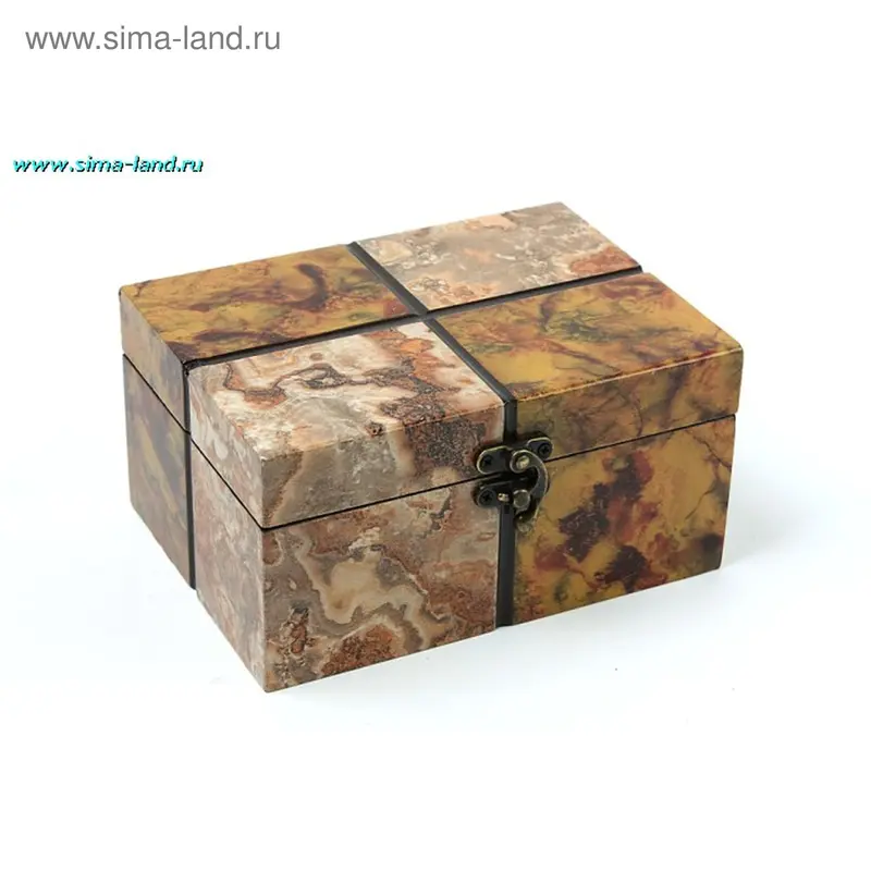 шкатулка дерево лак инкрустация 9*18*13 см(бокс 30шт)