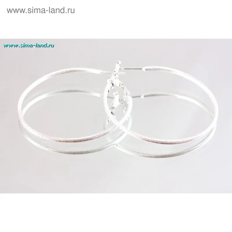 Серьги кольца, крапленые