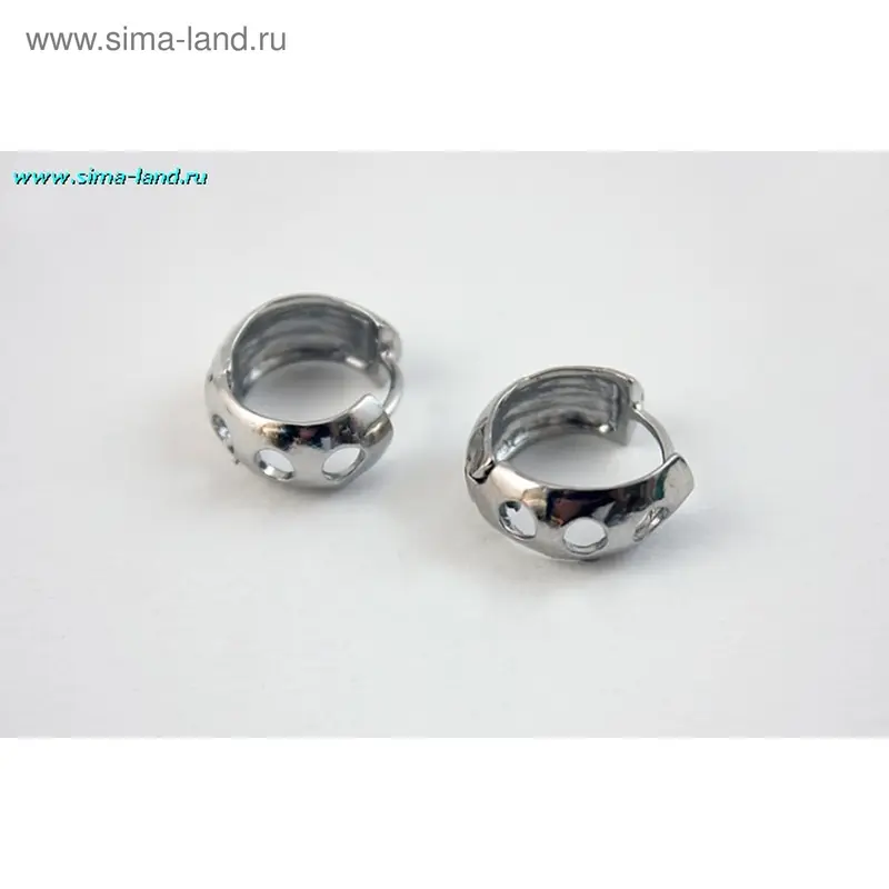 Серьги классика, гладкие