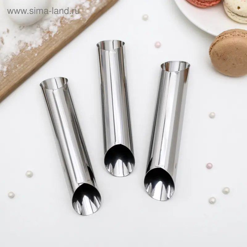 Набор форм для круассанов и трубочек Доляна, 13×3,5 см, 3 шт