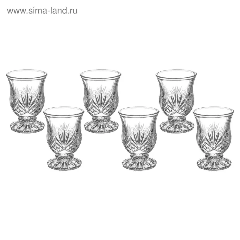 Набор рюмок 6 шт "Плео" 5х5х7,3 см