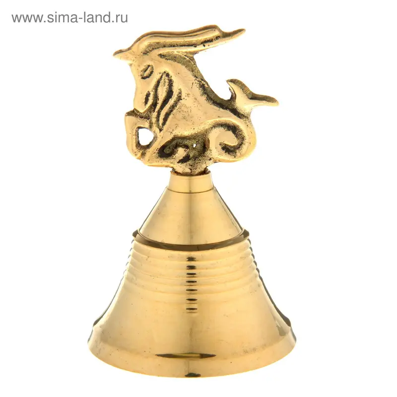 Колокольчик знак зодиака "Козерог" 6х8 см
