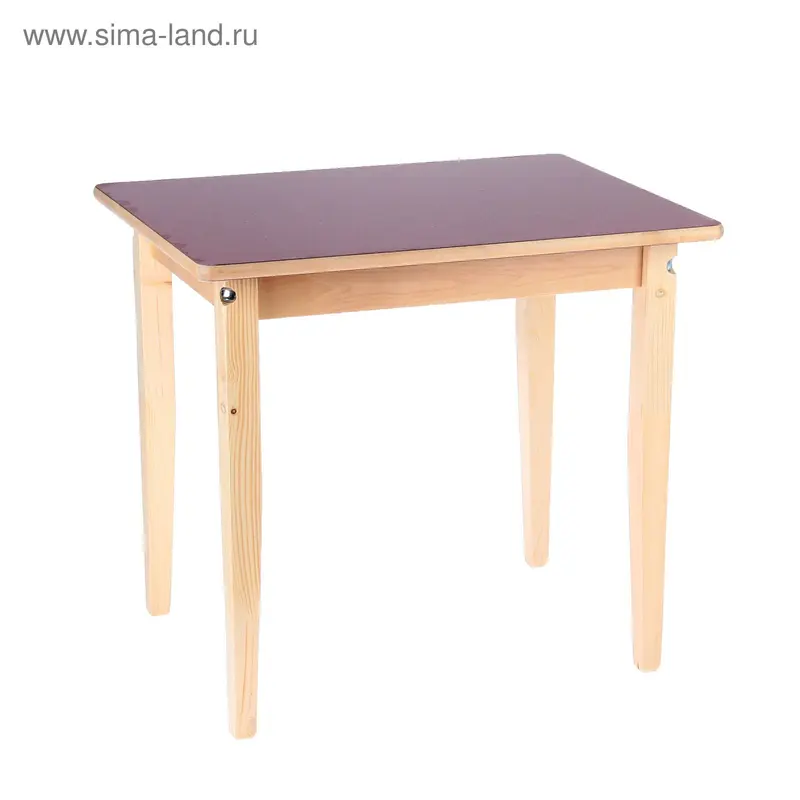 Стол детский №3 (Н=520) (600х450), малиновый