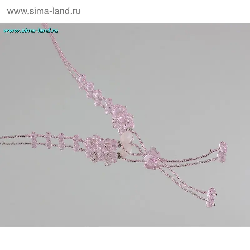 бусы хрусталь Оксана 90 см