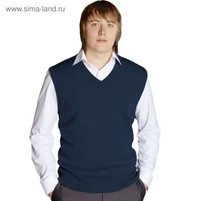 Жилет мужской StanOffice, размер 54, цвет тёмно-синий 27