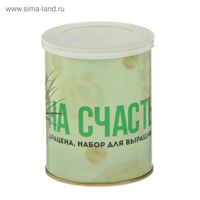 Растущая травка в банке "Драцена На счастье!" (набор для выращивания)