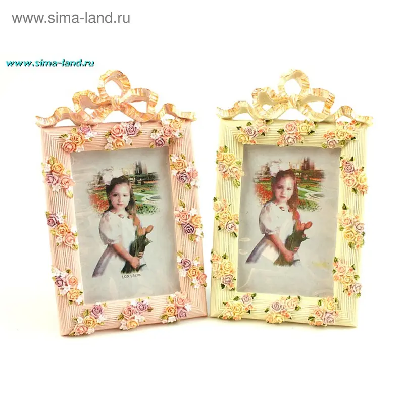 рамка д/фото полистоун бутон 10*15 см
